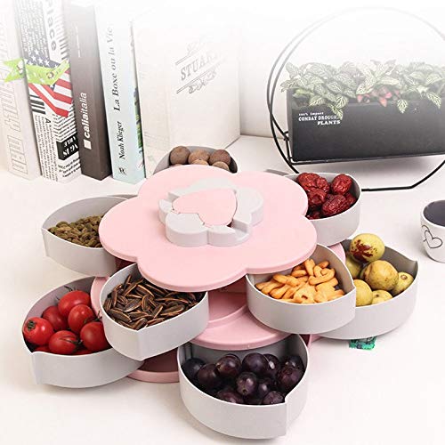 Amazon.co.jp: 2層回転花びらキャンディボックス プラスチックスナック